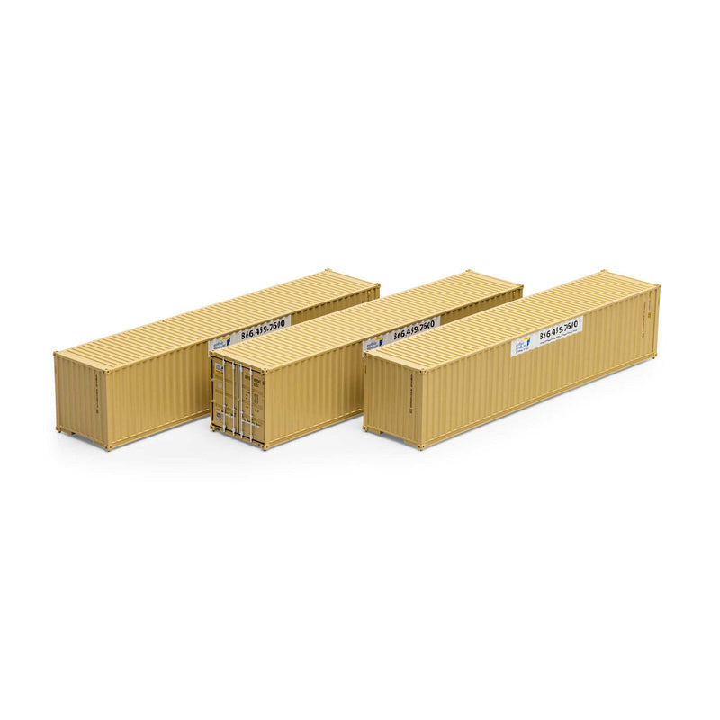 Athearn HO 16390 40' Low Cube Containers, Mobile Modular