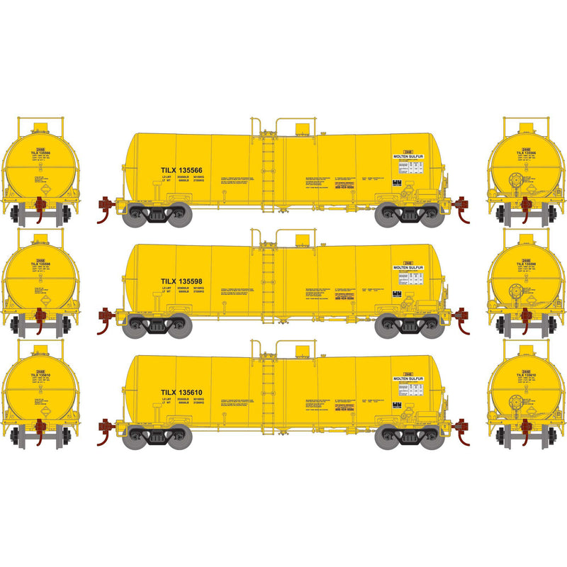 Athearn ATH16398 HO 16,000 Gallon Clay Tank, TILX