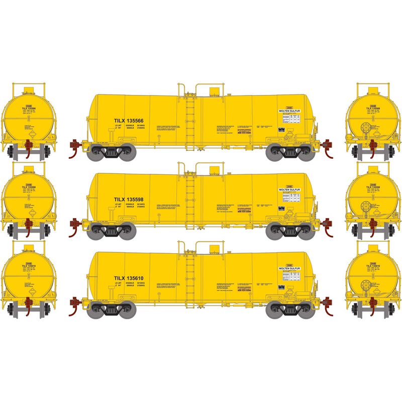 Athearn ATH16398 HO 16,000 Gallon Clay Tank, TILX