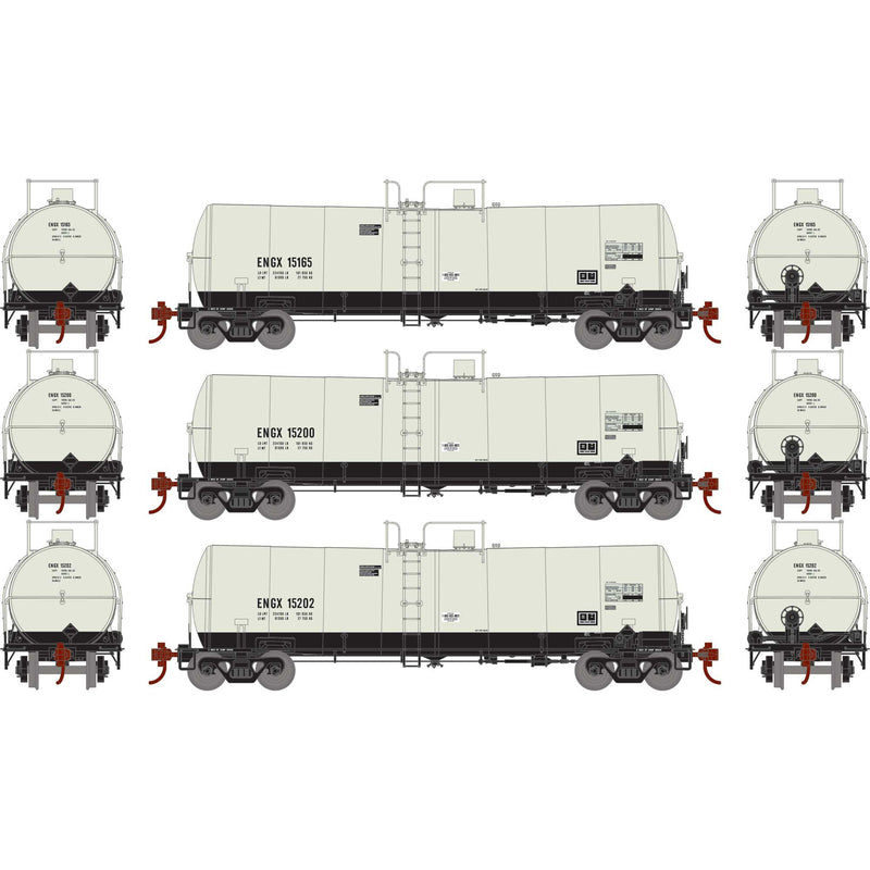 Athearn ATH16404 HO 16,000 Gallon Clay Tank, ENGX