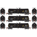 Athearn ATH16407 HO 16,000 Gallon Clay Tank, AMOX