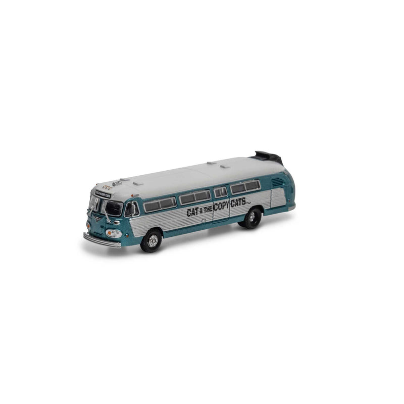 Athearn ATH17347 Intercity Bus, Band on Tour Cat and the Copy Cats, N