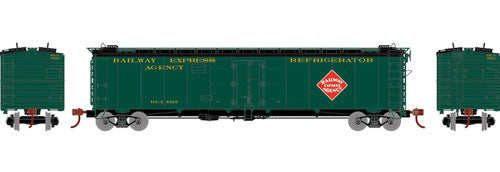 Athearn N 18080 50' Ice Bunker Reefer, Railway Express Agency