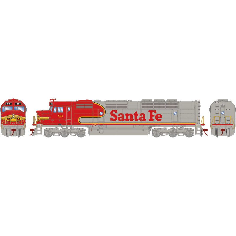 PREORDER Athearn ATH19180 N FP45 Locomotive With DCC & Sound, ATSF