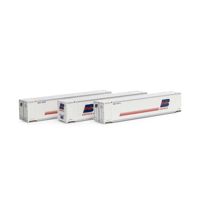 Athearn ATH19142 HO 48' Containers, BNAU