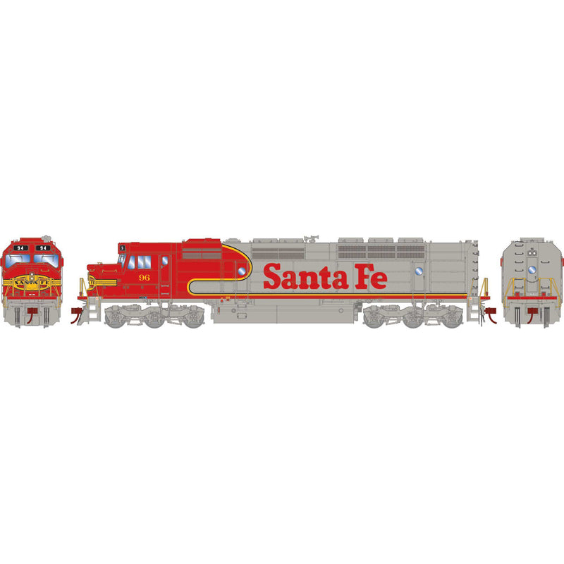 PREORDER Athearn ATH19181 N FP45 Locomotive With DCC & Sound, ATSF