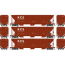 Athearn ATH22266 HO PS4740 Covered Hopper, KCS