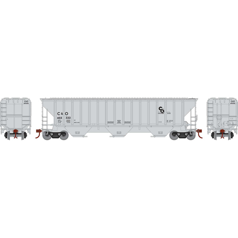 Athearn ATH22267 HO PS4740 Covered Hopper, C&O