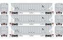 Athearn HO 22269 PS4740 Covered Hoppers, Chesapeake and Ohio (3)