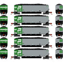 Athearn N 25058 Bethgon Coalporters with Loads, Burlington Northern