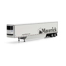 Athearn ATH26754 HO 53' Reefer Trailer, Maverick Transportation