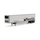 PREORDER Athearn ATH26755 HO 53' Reefer Trailer, Maverick Transportation