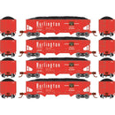 PREORDER Athearn ATH28569 N 40' Offset Coal Hopper With Load, CBQ