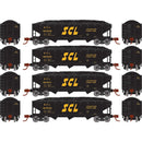 Athearn ATH28578 N 40' Offset Coal Hopper With Load, SCL