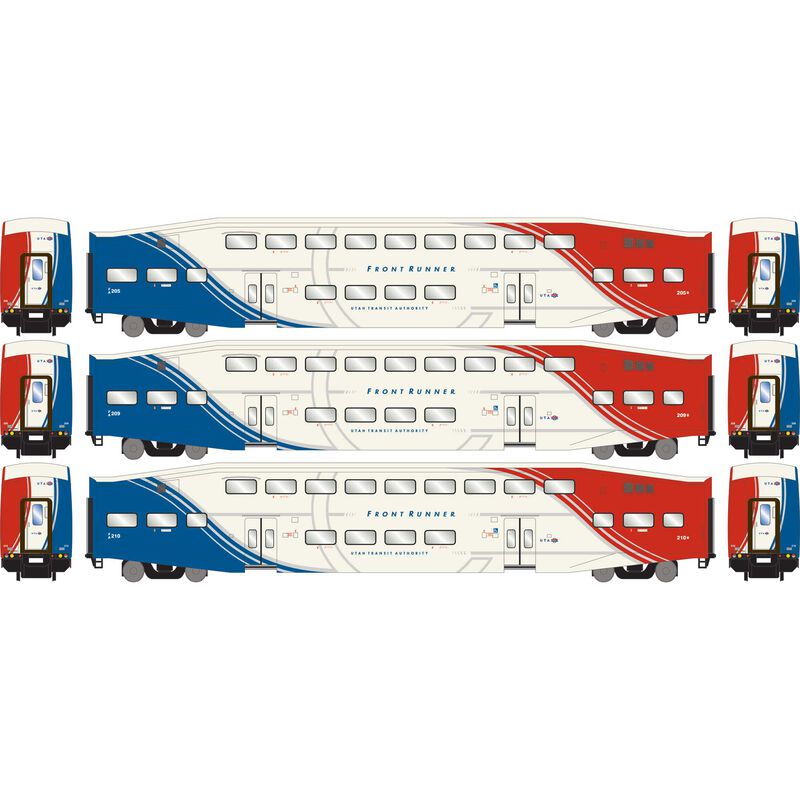 PREORDER Athearn ATH28588 N Bombardier Cab, Coach Cars, UTAX