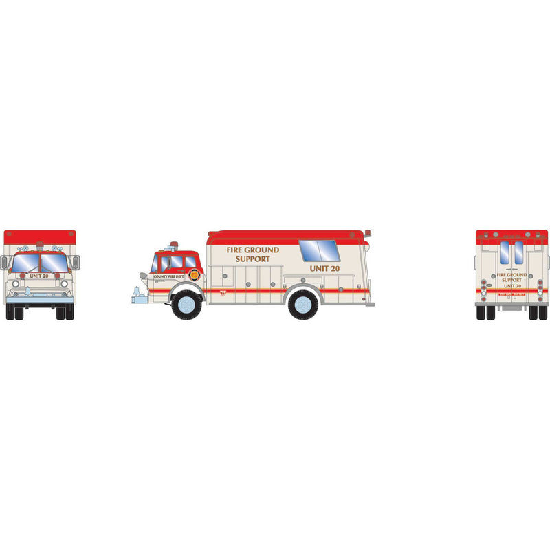 PREORDER Athearn ATH29467 HO Ford C Fire Rescue Truck, Ground Support