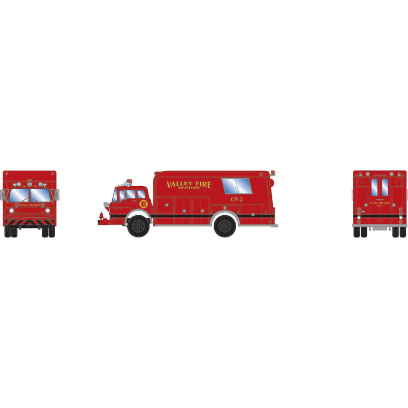 PREORDER Athearn ATH29469 HO Ford C Fire Rescue Truck, Valley Fire CMD CP-2