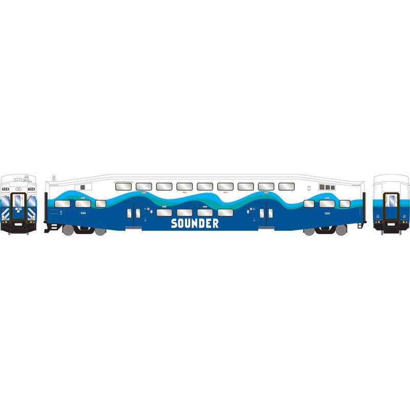 Athearn ATH29710 HO Bombardier Cab, Control Car, SDRX