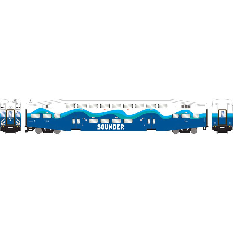 Athearn ATH29710 HO Bombardier Cab, Control Car, SDRX