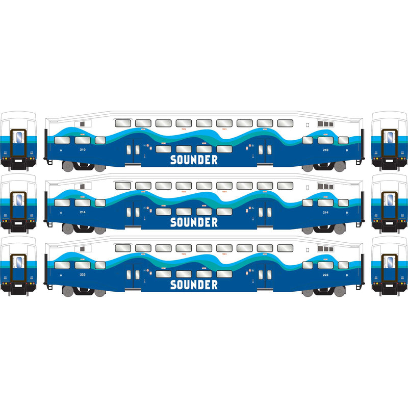 PREORDER Athearn ATH29711 HO Bombardier Cab, Coach Car, SDRX