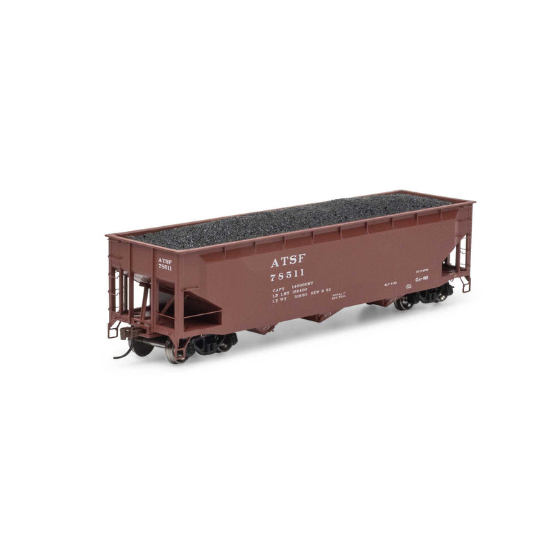 PREORDER Athearn ATH33077 HO 40' Offset Coal Hopper With Load, ATSF