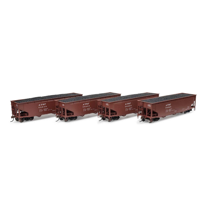 PREORDER Athearn ATH33078 HO 40' Offset Coal Hopper With Load, ATSF