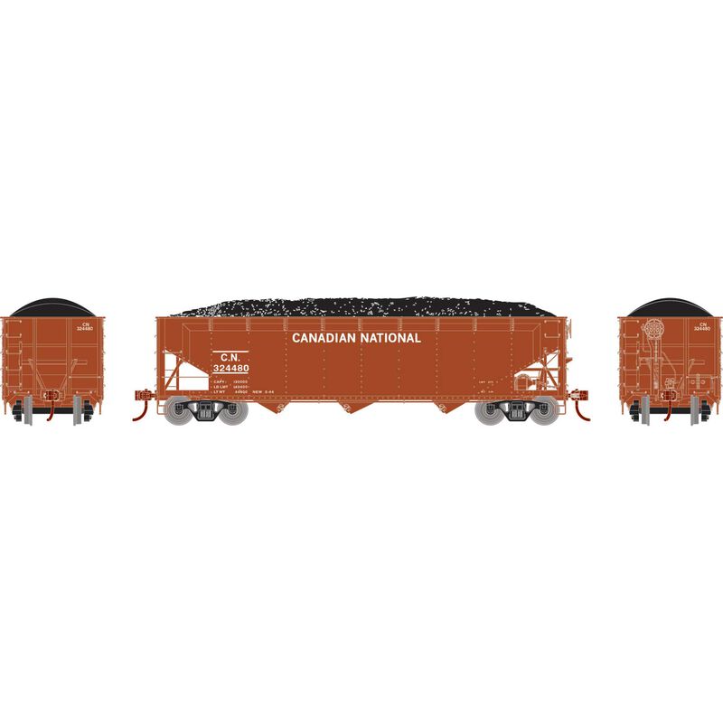 PREORDER Athearn ATH33083 HO 40' Offset Coal Hopper with Load, CN