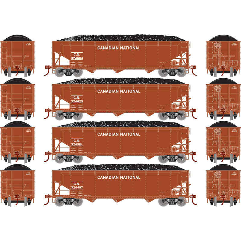 PREORDER Athearn ATH33084 HO 40' Offset Coal Hopper With Load, CN