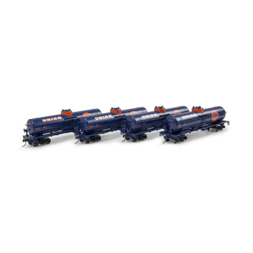Athearn HO 3373 1-Dome Tank Cars, Union Oil (4)
