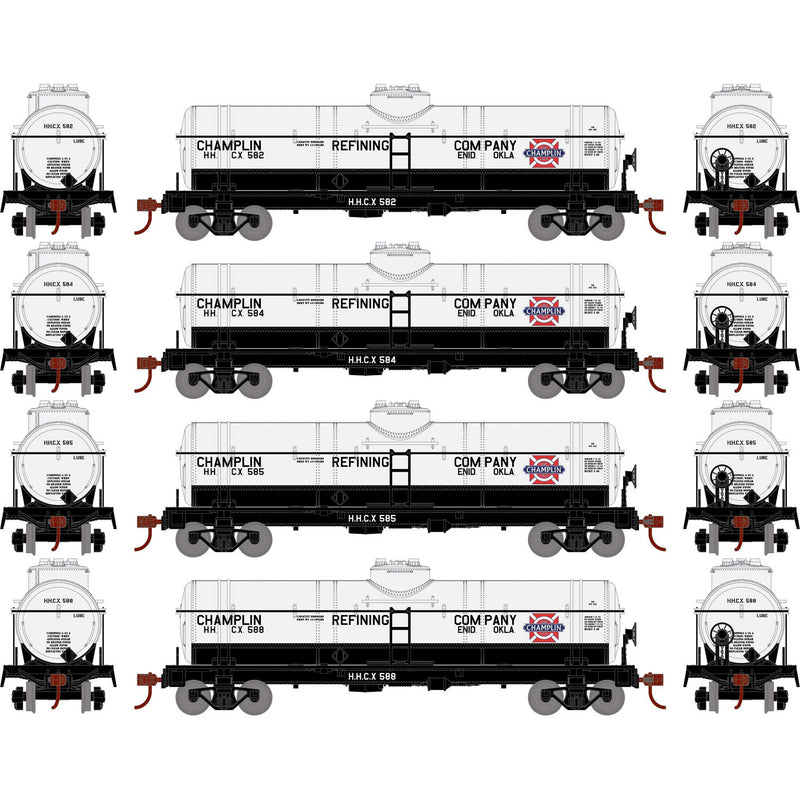 PREORDER Athearn ATH3376 HO 1-Dome Tank, Champlin/HHCX (4)