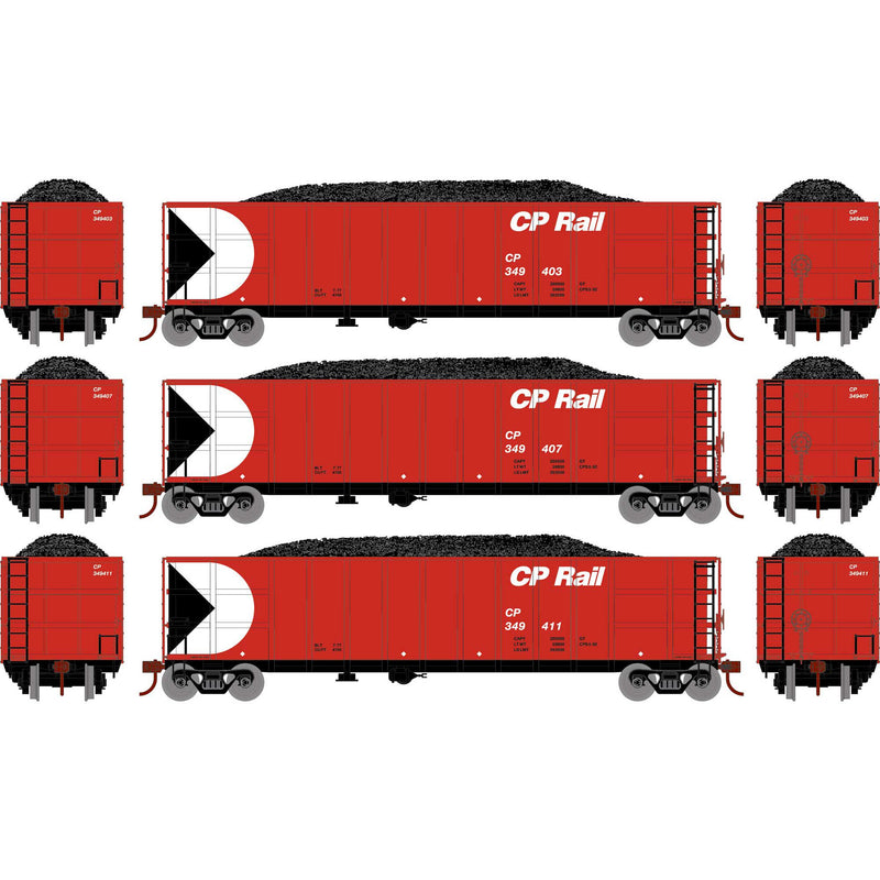 Athearn ATH3880 N Thrall High Side Gondola w/Load, CP
