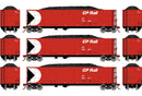 Athearn N 3880 Thrall High Side Gondolas with Loads, CP Rail