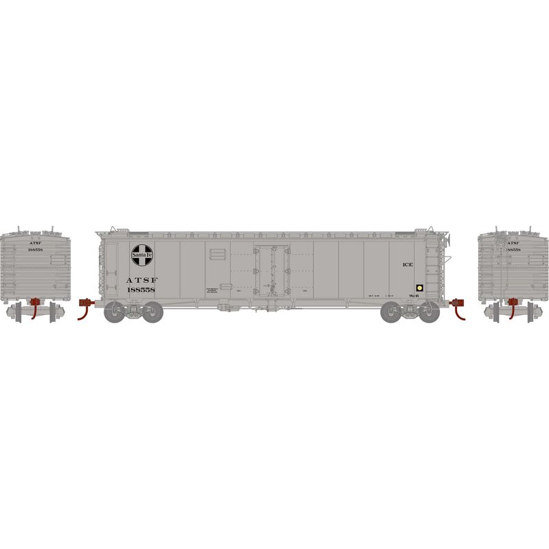 PREORDER Athearn ATH50028 HO 50' Ice Bunker Reefer, ATSF