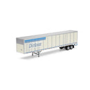 Athearn ATH72830 HO 53' Wabash Plate Trailer, Dirksen