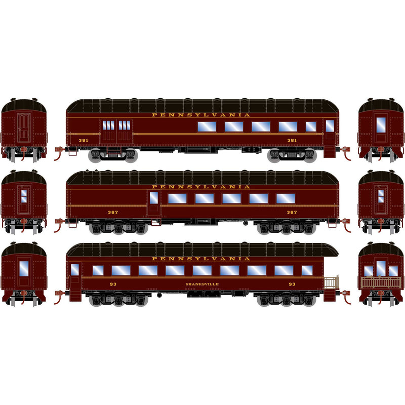 PREORDER Athearn ATH73038 HO RTR Arch Roof Set, PRR (3)