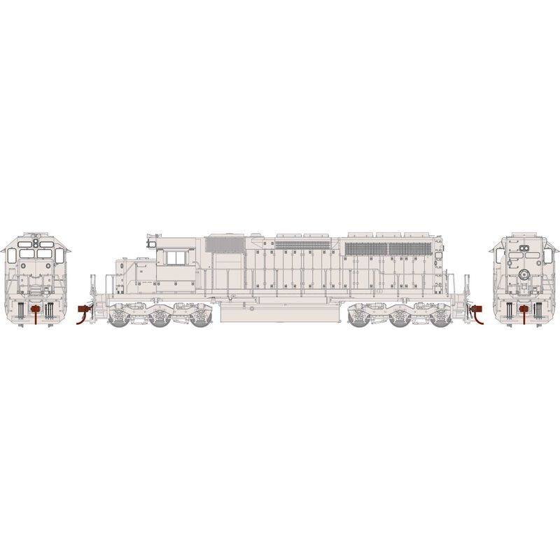 PREORDER Athearn ATH73647 HO SD40 Locomotive, Undecorated