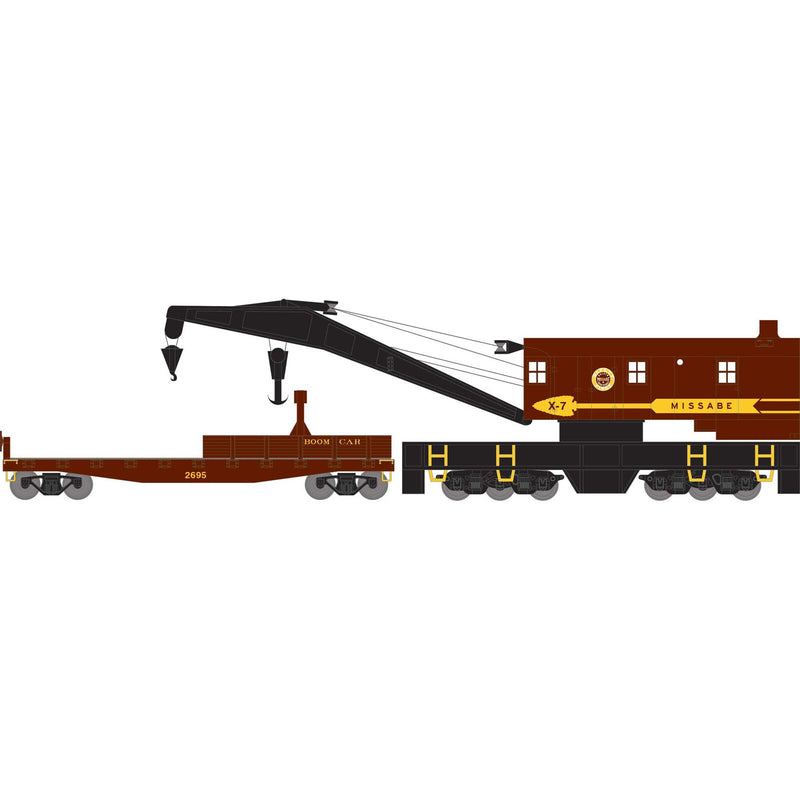 Athearn HO 75422 200-Ton Crane/Tender, Duluth Missabe and Iron Range