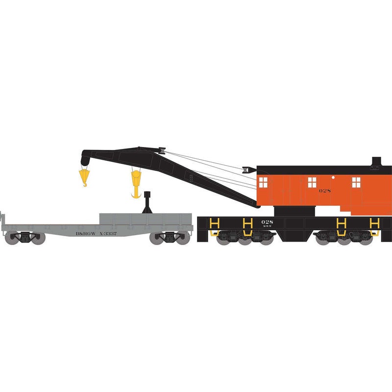 Athearn ATH75423 HO 200T Crane/Tender, D&RGW