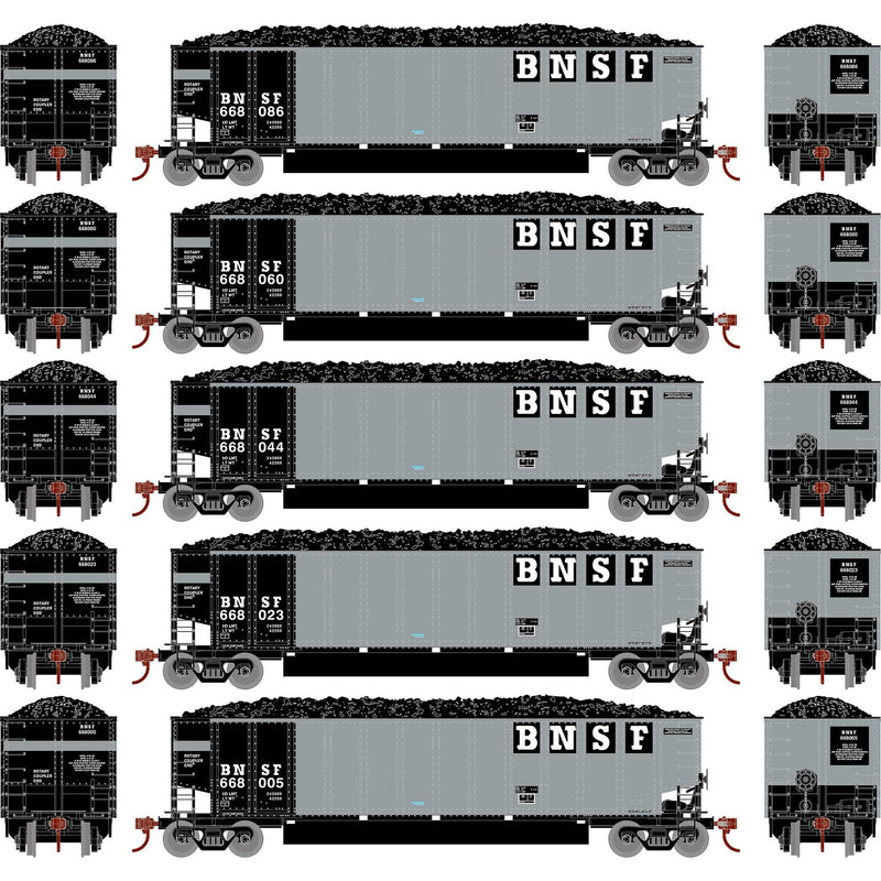 PREORDER Athearn ATH81596 HO Bethgon Coalporter w/Load, BNSF 668005/668023/668044/668060/668086