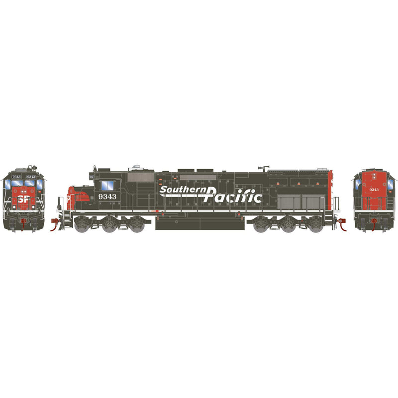 Athearn ATH86973 HO SD45T-2 Locomotive with DCC & Sound, Southern Pacific/Speed Letter