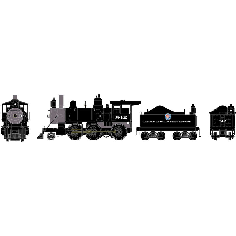 PREORDER Athearn ATH87213 HO RTR Old Time 2-6-0 Mogul, D&RGW