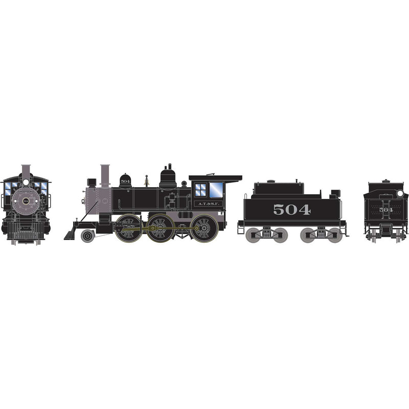 PREORDER Athearn ATH87238 HO 2-6-0 Steam Locomotive, ATSF