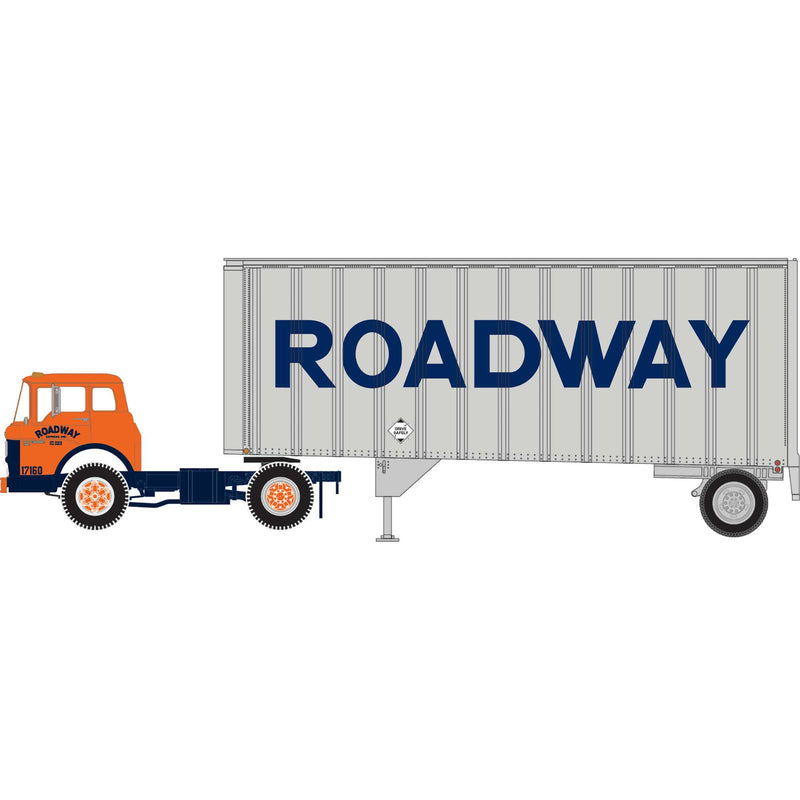 PREORDER Athearn ATH90988 HO RTR Ford C/28' Trailer, Roadway