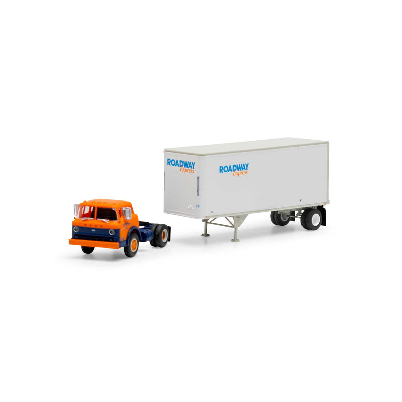 Athearn ATH90989 HO RTR Ford C/28' Trailer, Roadway