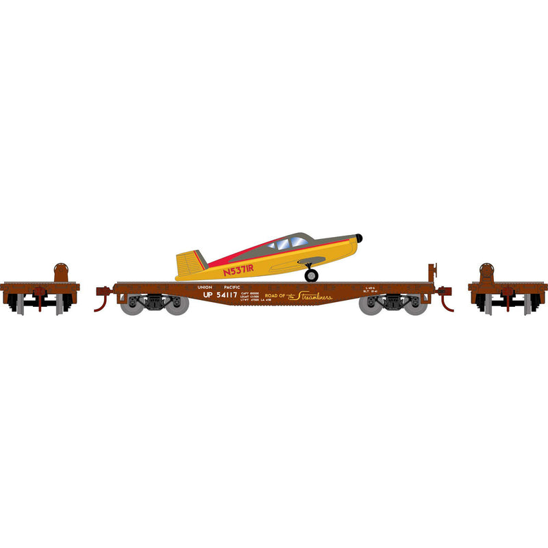 PREORDER Athearn ATH96451 HO 40' Flat Car w/Plane, UP