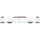 PREORDER Athearn ATH98488 HO RTR 5Bay Rapid DischargeHopper,ITGX/White