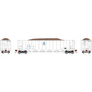 Athearn ATH98488 HO RTR 5Bay Rapid DischargeHopper,ITGX/White