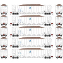 Athearn ATH98491 HO RTR 5Bay Rapid Discharge Hopper,ITGX/White