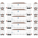 PREORDER Athearn ATH98490 HO RTR 5Bay Rapid Discharge Hopper,ITGX/White