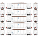 PREORDER Athearn ATH98491 HO RTR 5Bay Rapid Discharge Hopper,ITGX/White